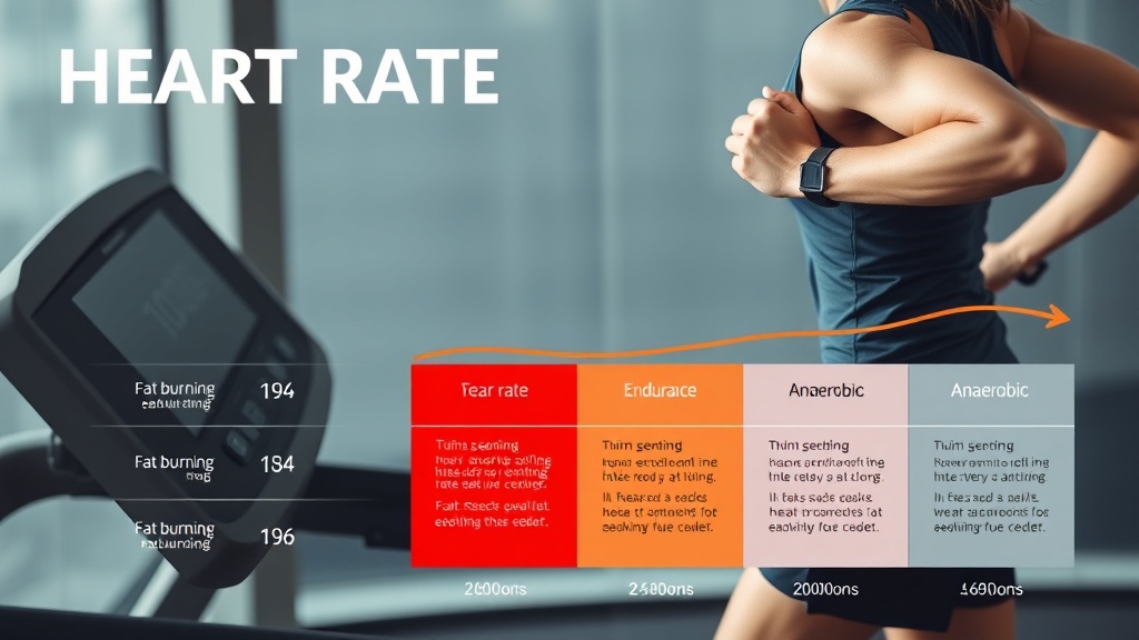 심박수 모니터링 장치와 구간별 심박수 그래프를 보여주는 이미지
